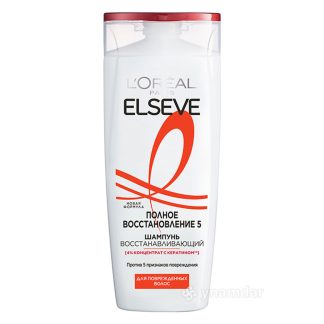 Şampun Elseve "Doly dikeltme 5" Zeper ýeten saçlar üçin 250 ml